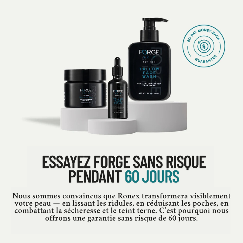 Pack Forge au suif de bœuf– Spécialement pour la peau des hommes matures RONEX