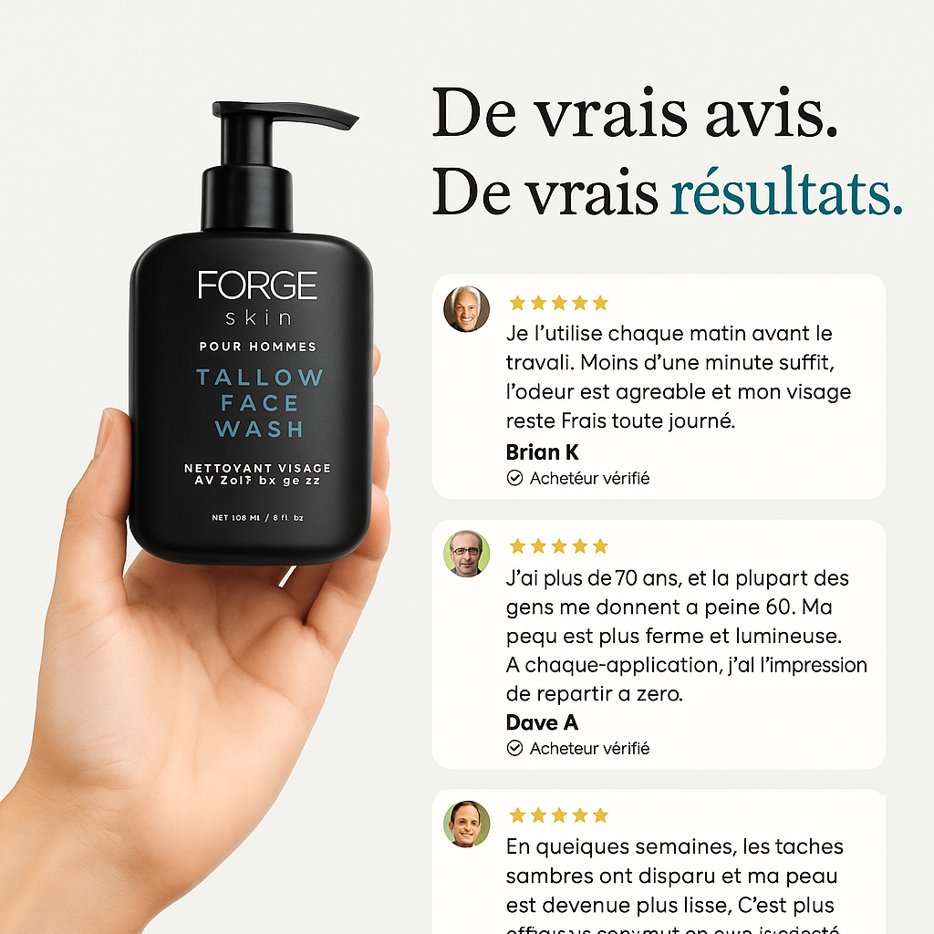 Pack Forge au suif de bœuf– Spécialement pour la peau des hommes matures RONEX