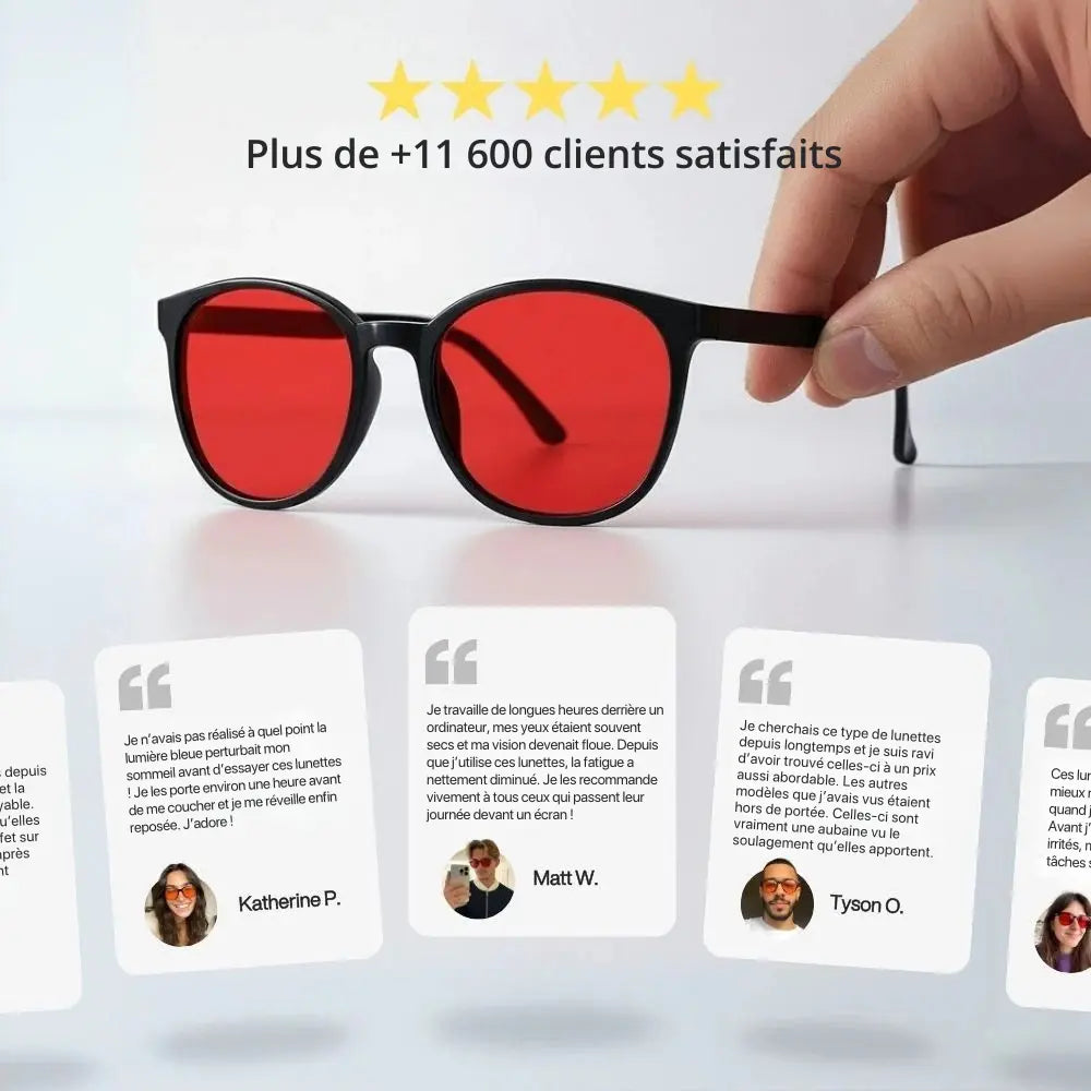Clarity® Lunettes anti-lumière bleue
