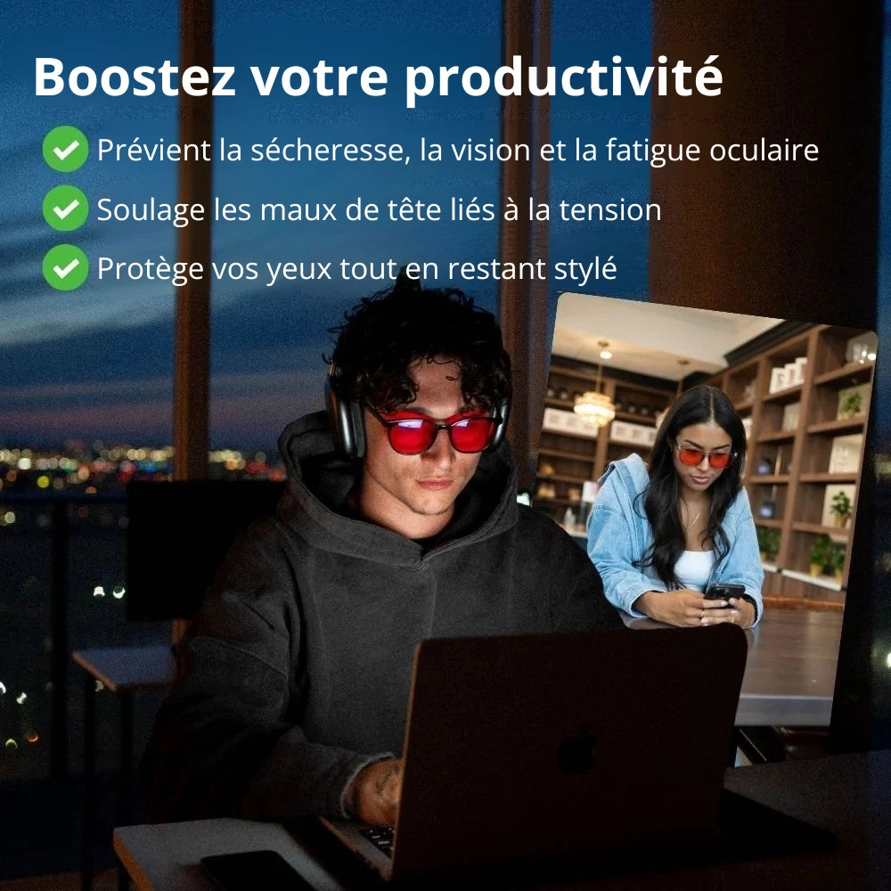 Clarity® Lunettes anti-lumière bleue