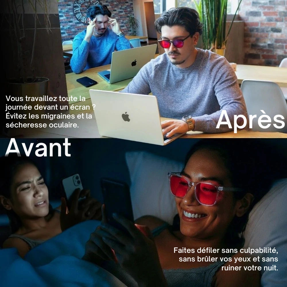 Clarity® Lunettes anti-lumière bleue