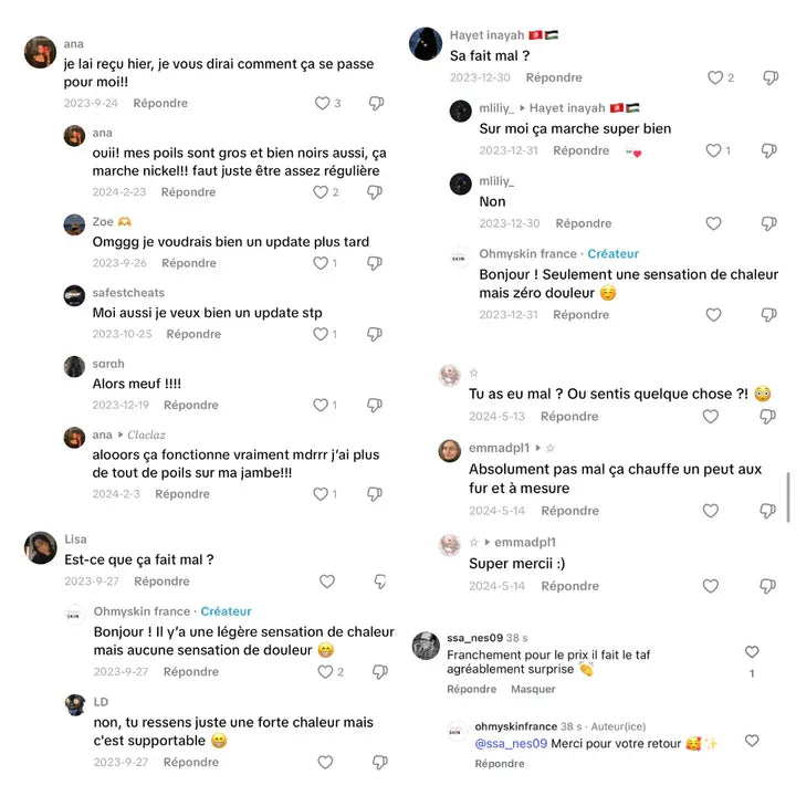 OhMySkin Épilateur à lumière pulsée