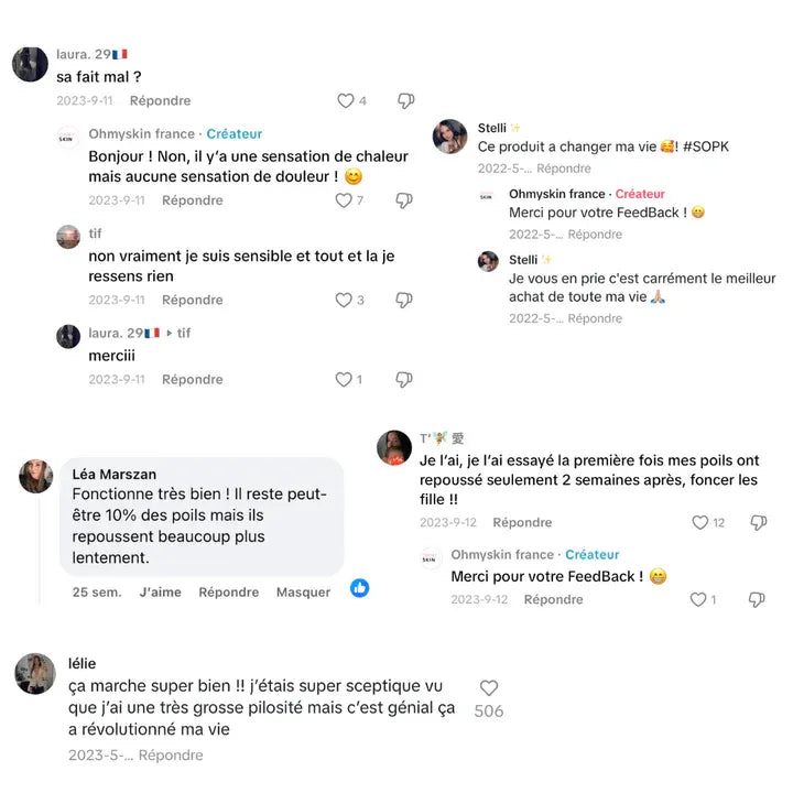 OhMySkin Épilateur à lumière pulsée