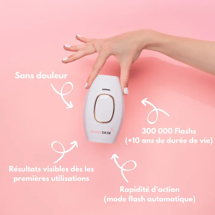 OhMySkin Épilateur à lumière pulsée