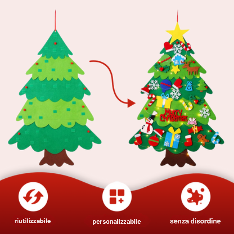 albero di Natale in feltro