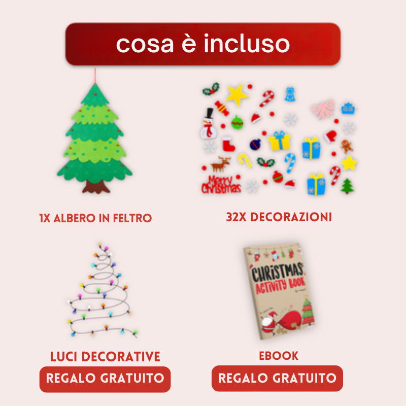 albero di Natale in feltro